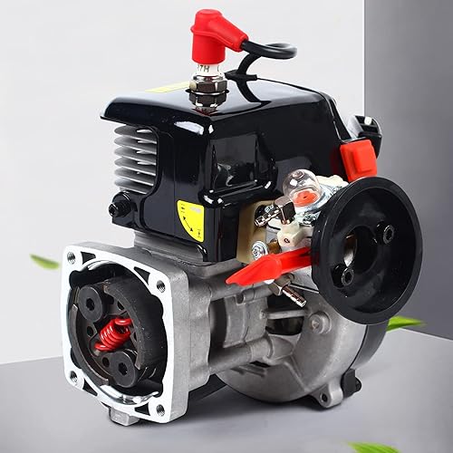 Miniatura 6 de Motor Rovan de 2 tiempos de 30.5 CC, 4 pernos fácil de arrancar, mango de retroceso, motor de refrigeración por aire forzado, compatible con HPI