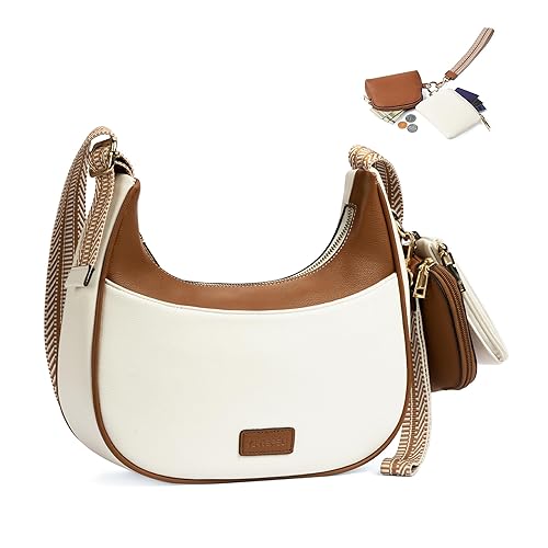 Crescent Crossbody Bags for Women Vegan Leather Purse Hobo Handbag