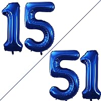 Vista 133 de GOER Globos con el número 80 para decoraciones de fiesta de cumpleaños número 80, globos de helio de aluminio jumbo de 42 pulgadas para 80 Oro rosa