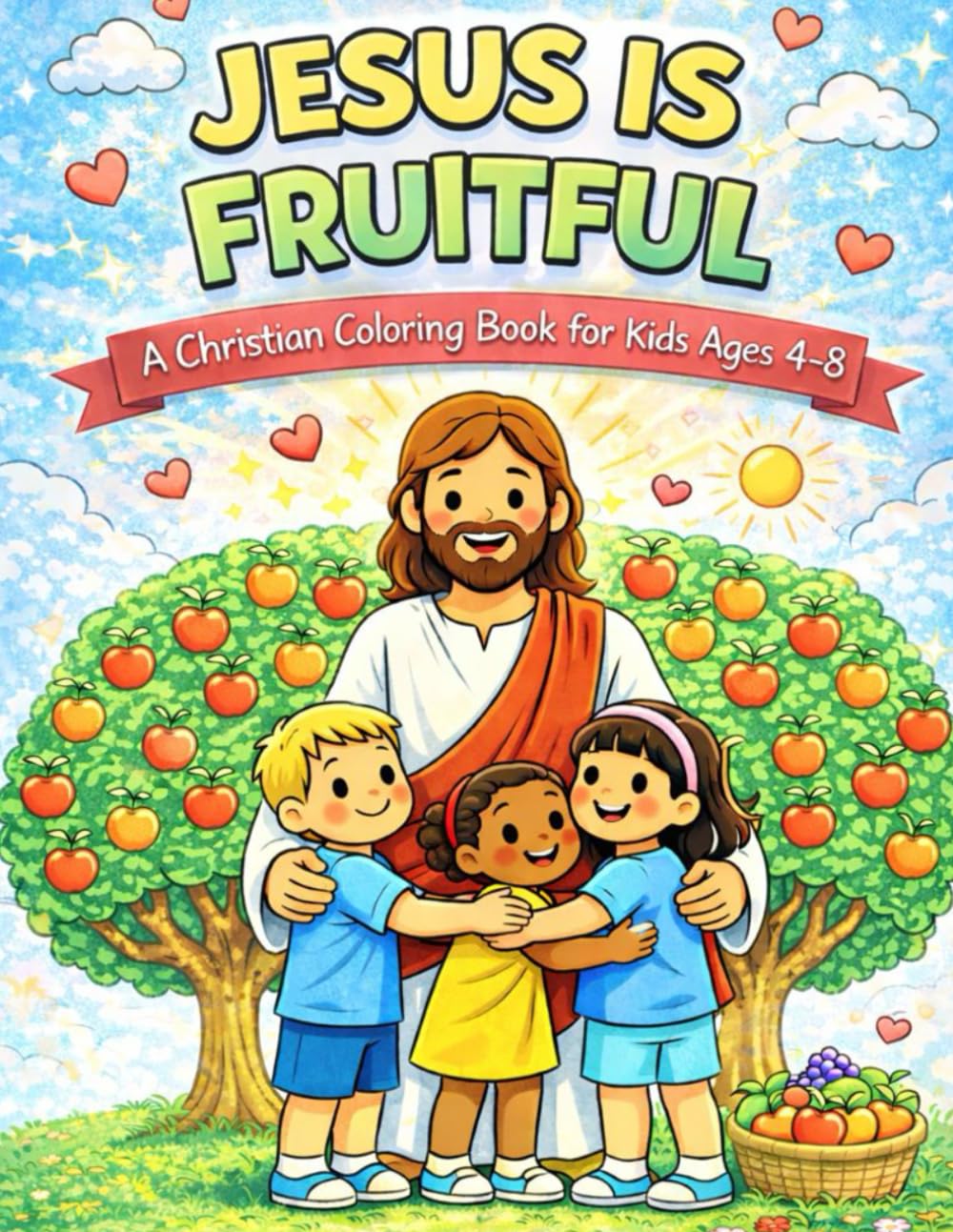 Jesus is Fruitful: A Christian Coloring Book for Kids Ages 4-8: A Christian Coloring Book for Kids Ages 4-8 (Jesus Is Series)