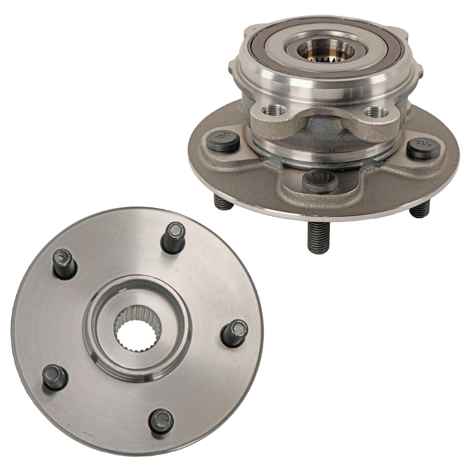 Detroit Axle - 2pc Front Wheel Bearing and Hubs for 2.5L Toyota 19-23 RAV4