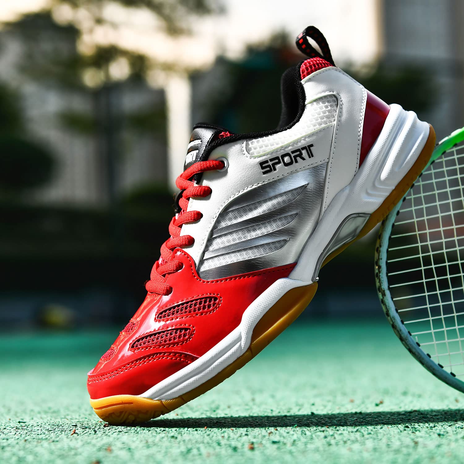 Zapatos de bádminton Unisex, Zapatos de bádminton Ligeros y Transpirables para Hombres y Mujeres