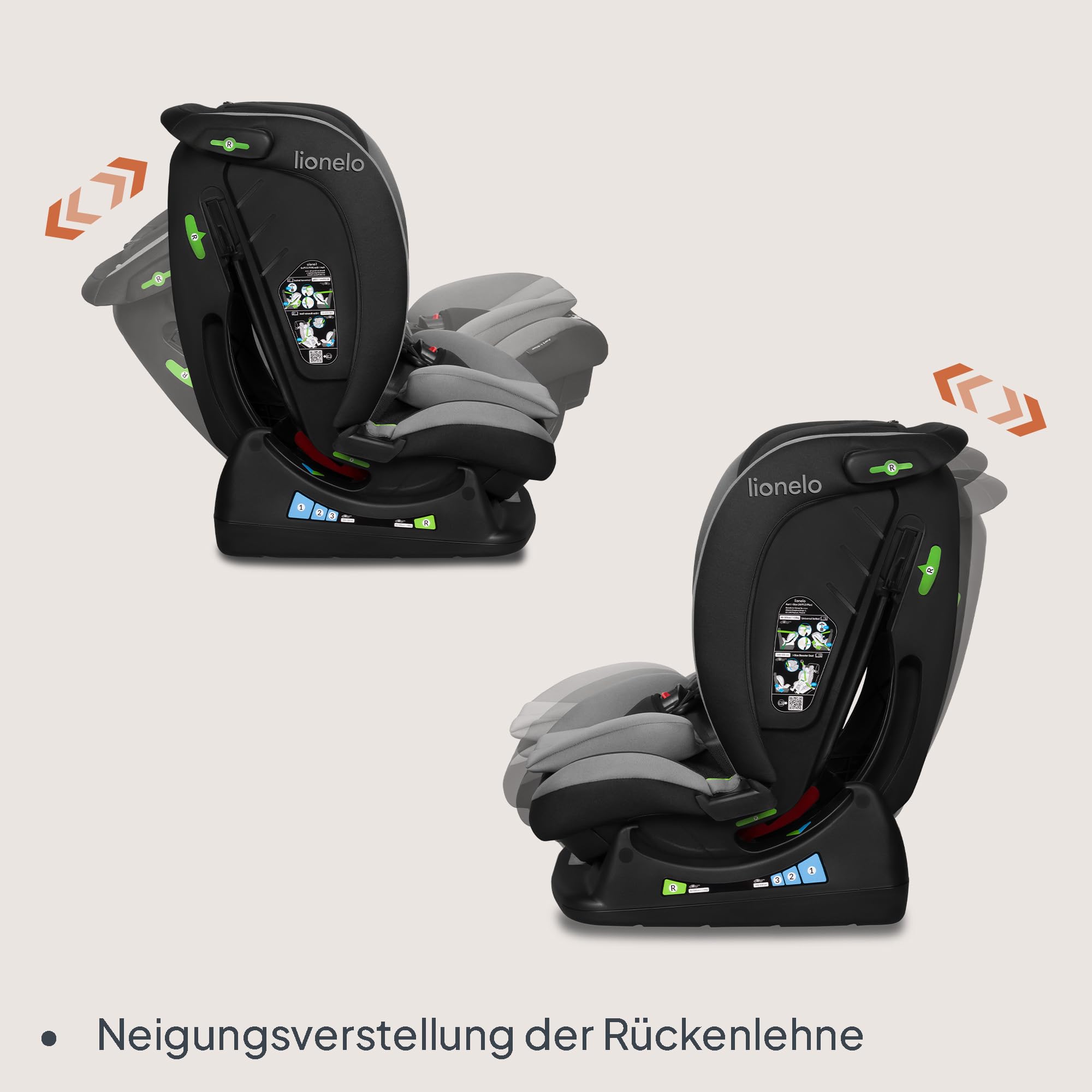LIONELO AART I-SIZE Autositz für Kleinkinder 40-150 cm, R129 i-Size Standard