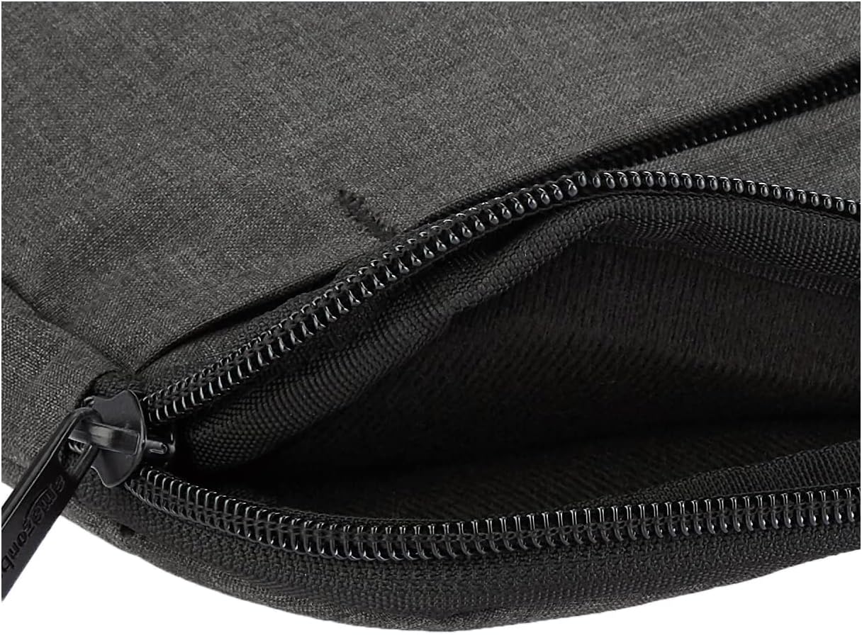 Amazon Basics Laptop Sleeve Case with Front Pocket, 15 Inch, Gray