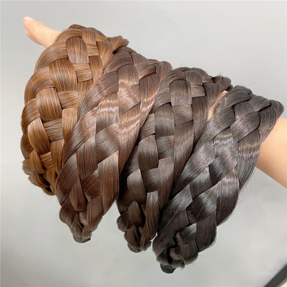 Braided Hair Headbands, Women's Hair Accessories, Braided Hair Wig, Headband, Women's Headband Hair Bands with Teeth - Image 3