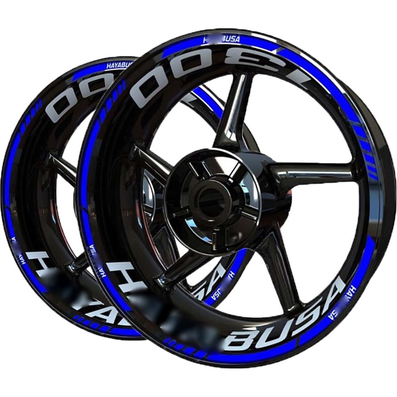 Sjhyll 4 For S&Uzuki For Hayabusa 1300 Motorcycle Sticker Wheel Rim Decal Wheel Stickers(4)