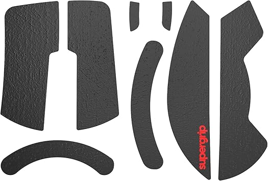 Pulsar Gaming Gears SUPERGRIP Griptape Set for Razer Deathadder v3 Pro Sweat Absorbing High Performance Anti Slip 3M Adhesive no Residue Mouse Grip Tape Ultra-Thin 0.5mm 0.02in