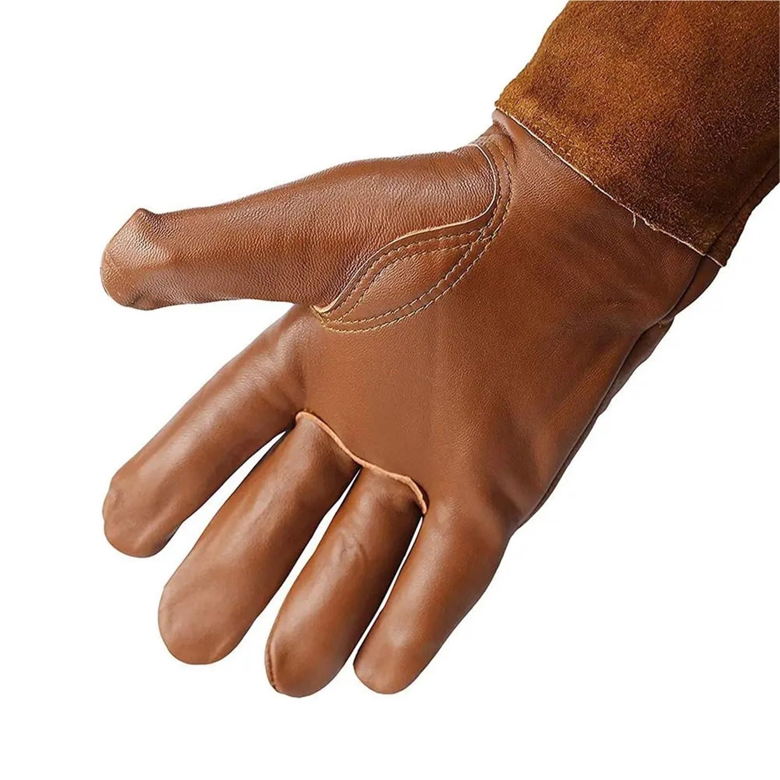 Lange Röhren-Gartenhandschuhe, Werkzeug, Leder, Beschneidungshandschuhe, dornensicher, Pflanzen, Gartenhandschuhe, Garten Für die Gartenarbeit(XL)