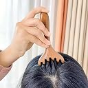 Wooden Scalp Massager & Head Spa Tool | Ergonomic Wide Tooth Gua Sha Comb for Head, Neck & Shoulder Relaxation | Manual Therapy Massager for Stress Relief, Scalp Stimulation & Daily Wellness and Natural Sandalwood Style Therapy Massager for Stress Relief (2) gallery image