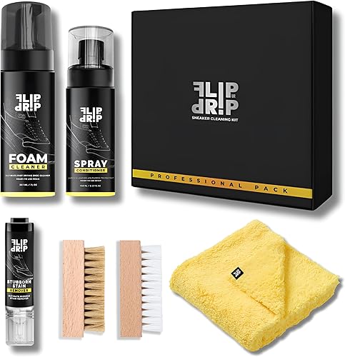 Kit limpiador de zapatos, limpiador profesional de alta calidad del mercado, limpiador de zapatos para todo tipo de tenis, incluye 6 productos