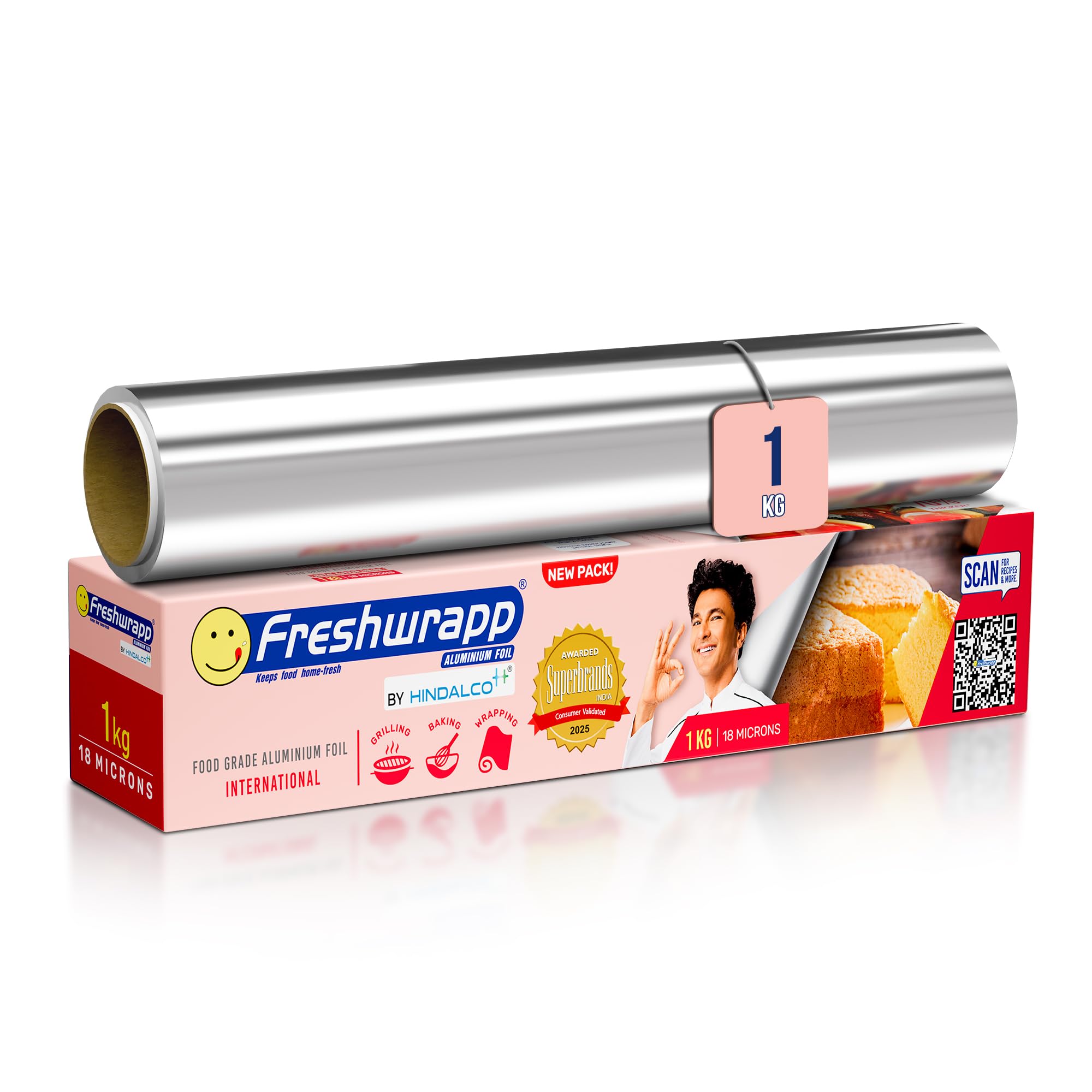 Hindalco Aluminium Foil Paper/foil paper for Kitchen/Eco-Friendly Freshwrapp Aluminium Foil Food wrap/Bacteria Resistant/Disposable/Food Parcel 1 KG_Silver-Combo Pack of 1-image-21