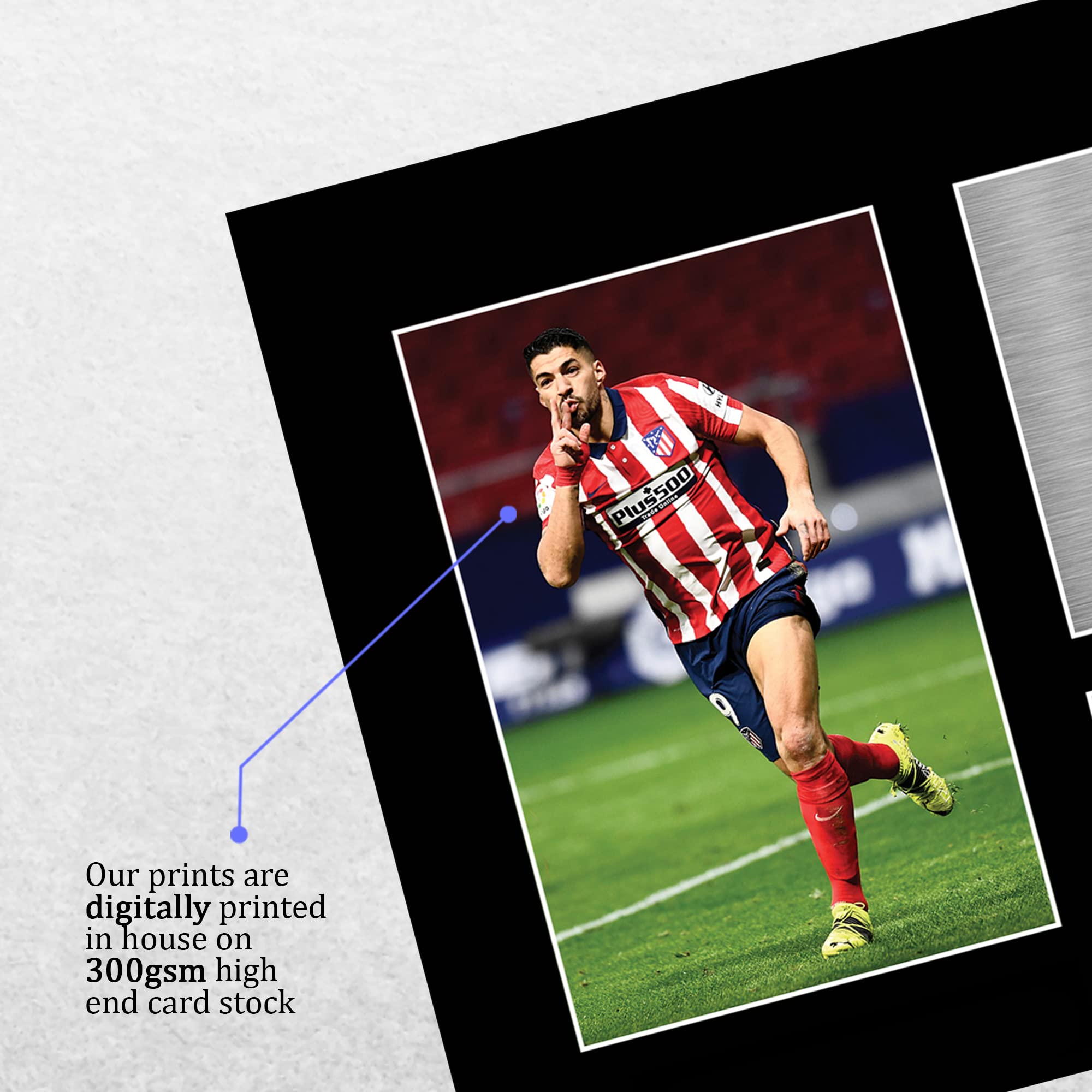 HWC Trading A4 Luis Suarez Atletico Madrid Cadeaux imprimés photo autographe signée pour les fans de football et les supporters - A4 HWC Trading A4 Luis Suarez Atletico Madrid Cadeaux imprimés photo autographe signée pour les fans de football et les supporters - A4