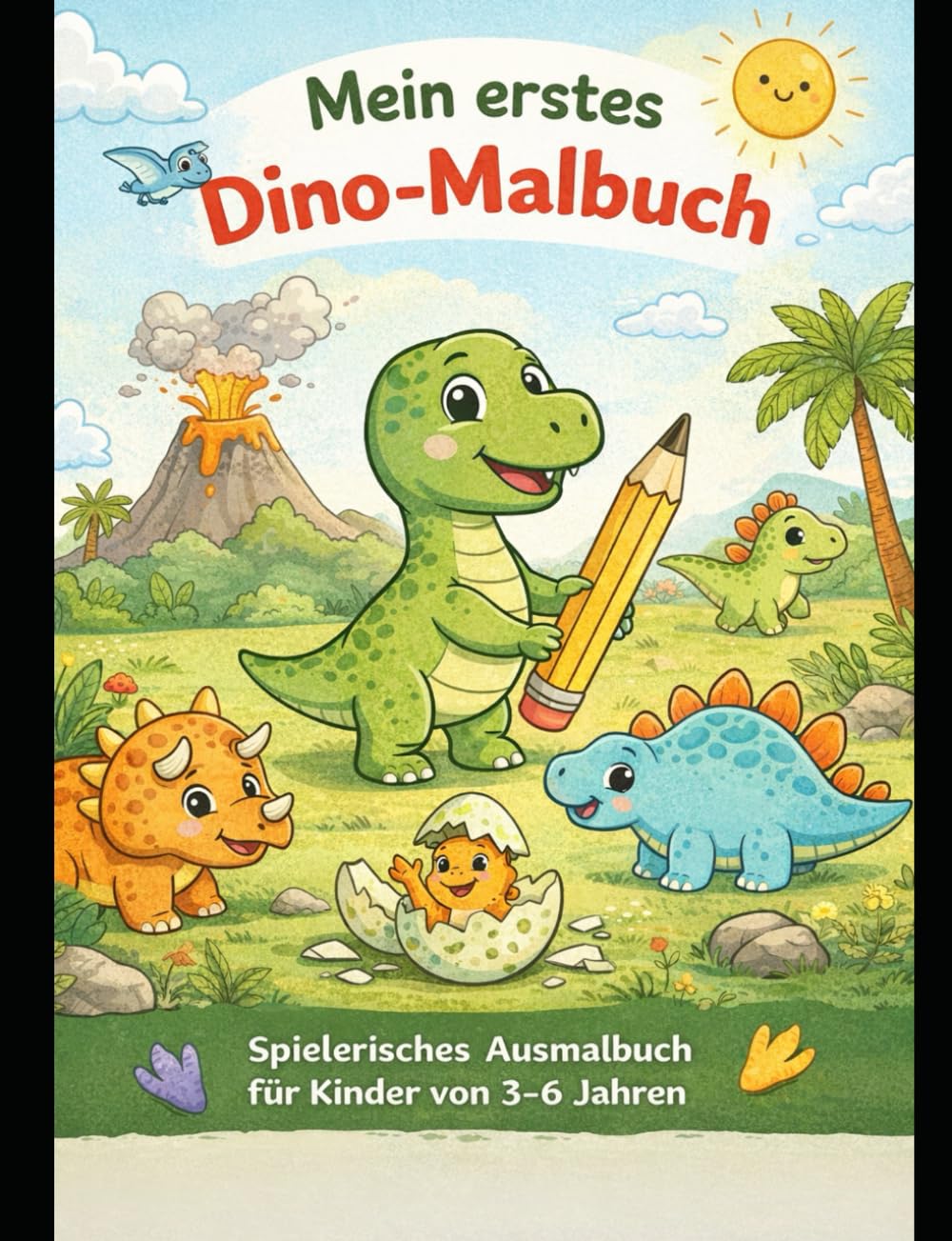 Mein erstes Dino-Malbuch: Spielerisches Ausmalbuch für Kinder von 3–6 Jahren