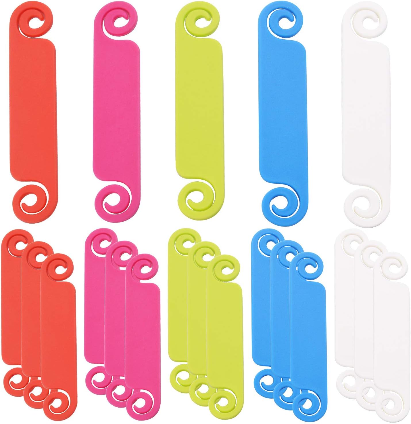 Cable Tags, 20 Pieces Multicolored Cable Management Labels