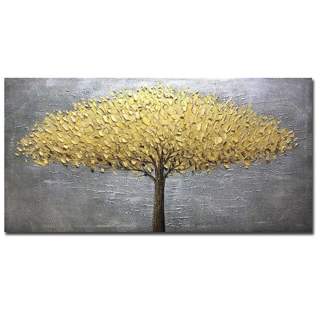 YOTREE PAINTINGS 24X48 ġ ׸  ڵ  GOLDEN-GREY   ĵ 3D  ׸ ??߻ Ʈ Ʈ       ߻ȭ