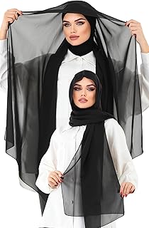 حجاب شيفون فوري جاهز للارتداء من قماش المودال بتصميم عصري ناعم ومزود بمسامات للتهوية من زوكاك