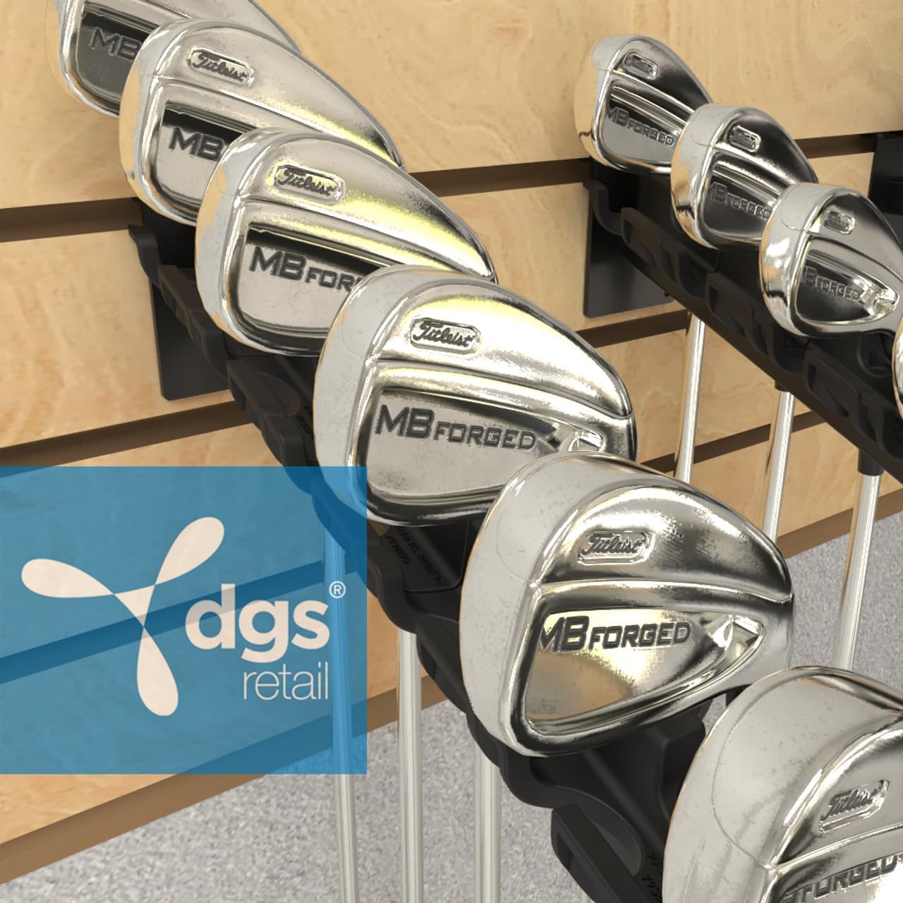 DGS Retail ProHome Precision Golf Club Storage Rack for Home, Garage or Basement, Holds 32 Clubs Including Irons, Wedges, Hybrids and Drivers