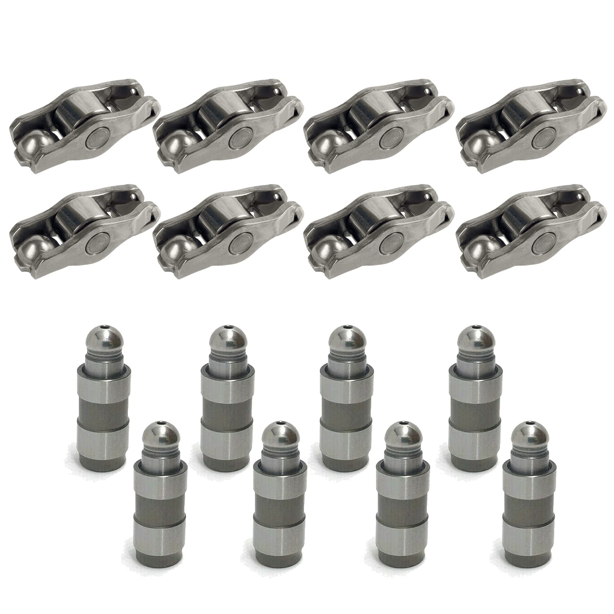 8 Poussoirs Hydraulique de Soupape AVEC 8 Culbuteurs compatible pour BERLINGO C3 C4 C5 III DS3 DS4 DS5 JUMPY XSARA C-MAX FIESTA FOCUS 2008 206 207 208 3008 308 PARTNER - 090365 094253