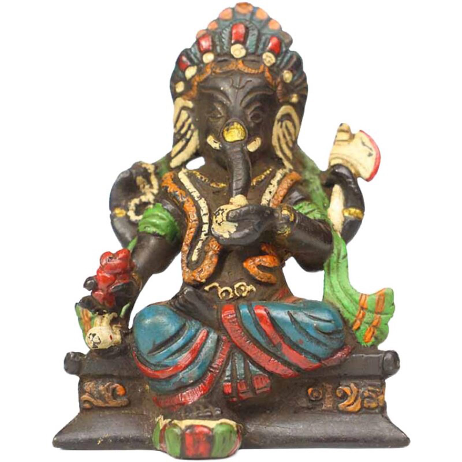YXCQHZM Copper Ganesha Ornament Ganesha Murti Ganpati Idol Decorative Statue of the Indian Guardian Deity with an Elephant Trunk