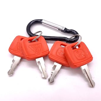 RE183935 RE71557 Ignition Key Fits for John Deere Heavy Equipment Tractor 2032R 2038R 3120 3320 3720 4044 4210 4320 4310 4510 4710 5103 5203 5320 4 Pack