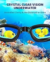 Vista 6 de Aegend - Gafas de natación, paquete de 2 gafas de natación sin filtraciones, para adultos, hombres, mujeres y jóvenes