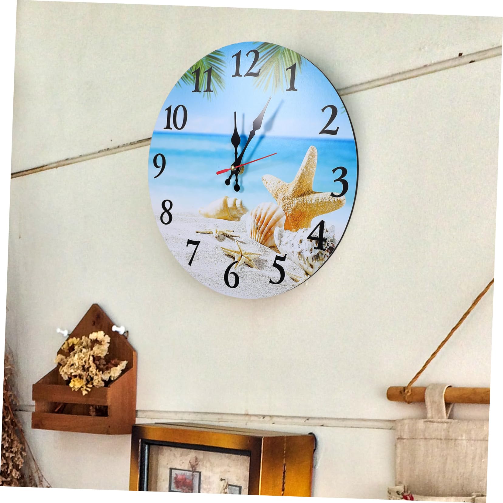 3 pezzi Orologio da parete con paesaggio da spiaggia Orologio da parete Orologio da parete digitale a batteria Orologio da parete digitale Orologio da parete per la casa Reloj De Pared Orologio a bat