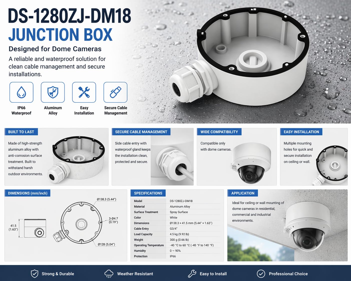 Amazon.com : DS-1280ZJ-DM18 CB110 Conduit Base/Junction Box