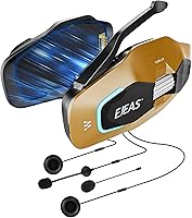 Vista 10 de SolaMr X10 Casco de motocicleta Bluetooth auriculares altavoces auriculares, casco de esquí intercomunicación integrado de malla sistema