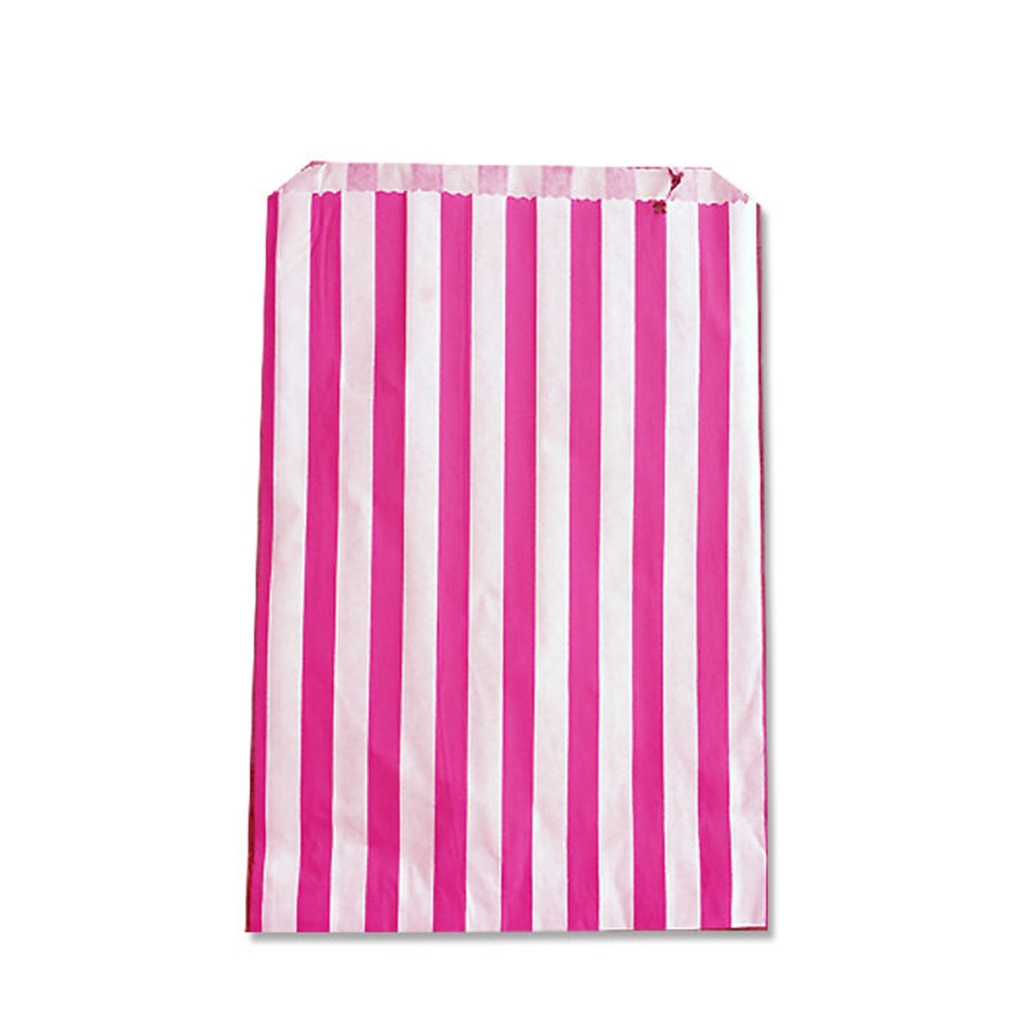 Completeshopfittings Pink(Medium) 100X Pink Medium Candy Stripe Paper Bags Sweet Favour Buffet Gift Shop Party Sweets Cake Wedding
