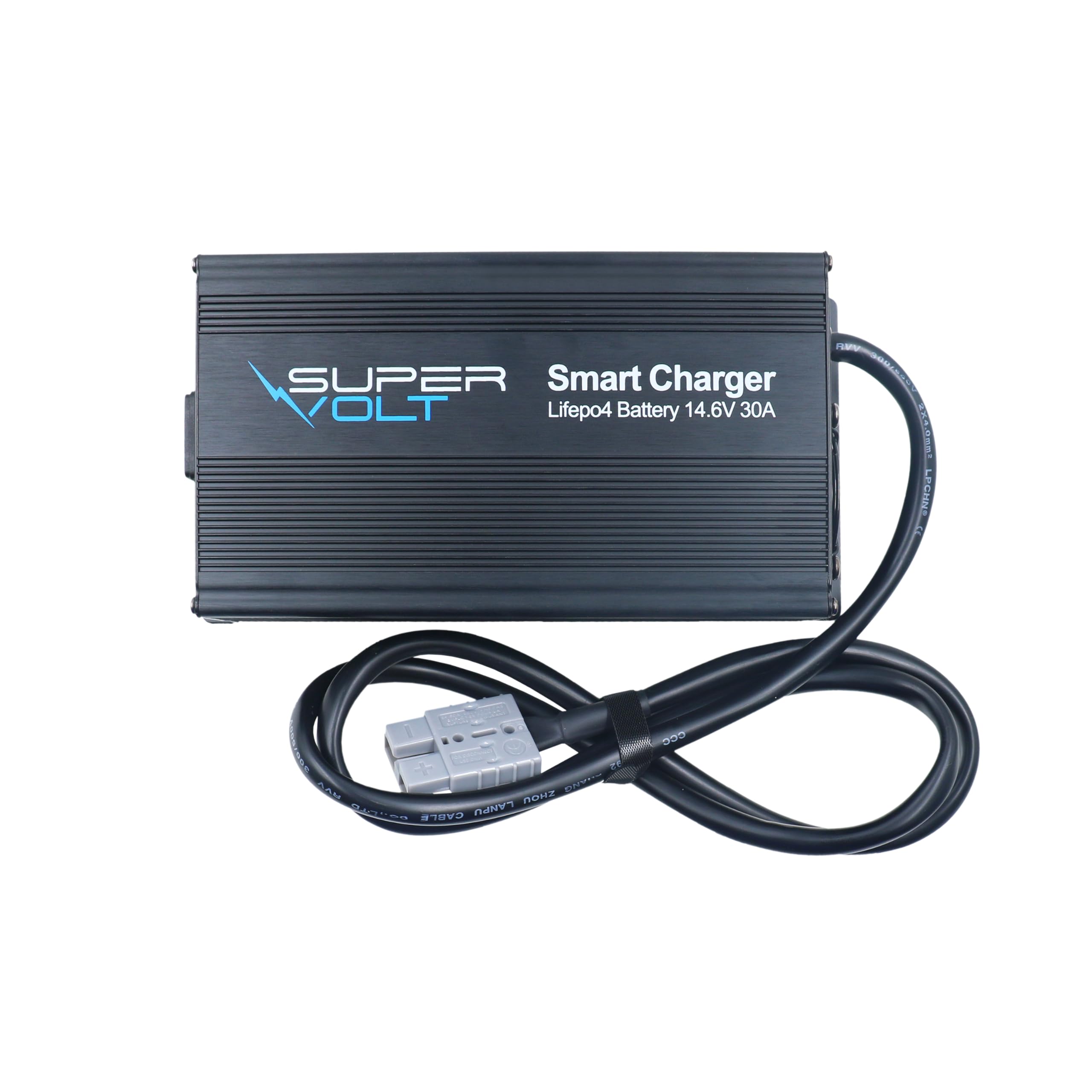 LiFePO4 Ladegerät 12V 30A | Schnelles Laden für Lithium Batterien | Plug & Play mit Anderson-Stecker & Schutzsystem | Inkl. 1,5 m AC & DC Kabel – für Wohnmobil, Boot & Solar