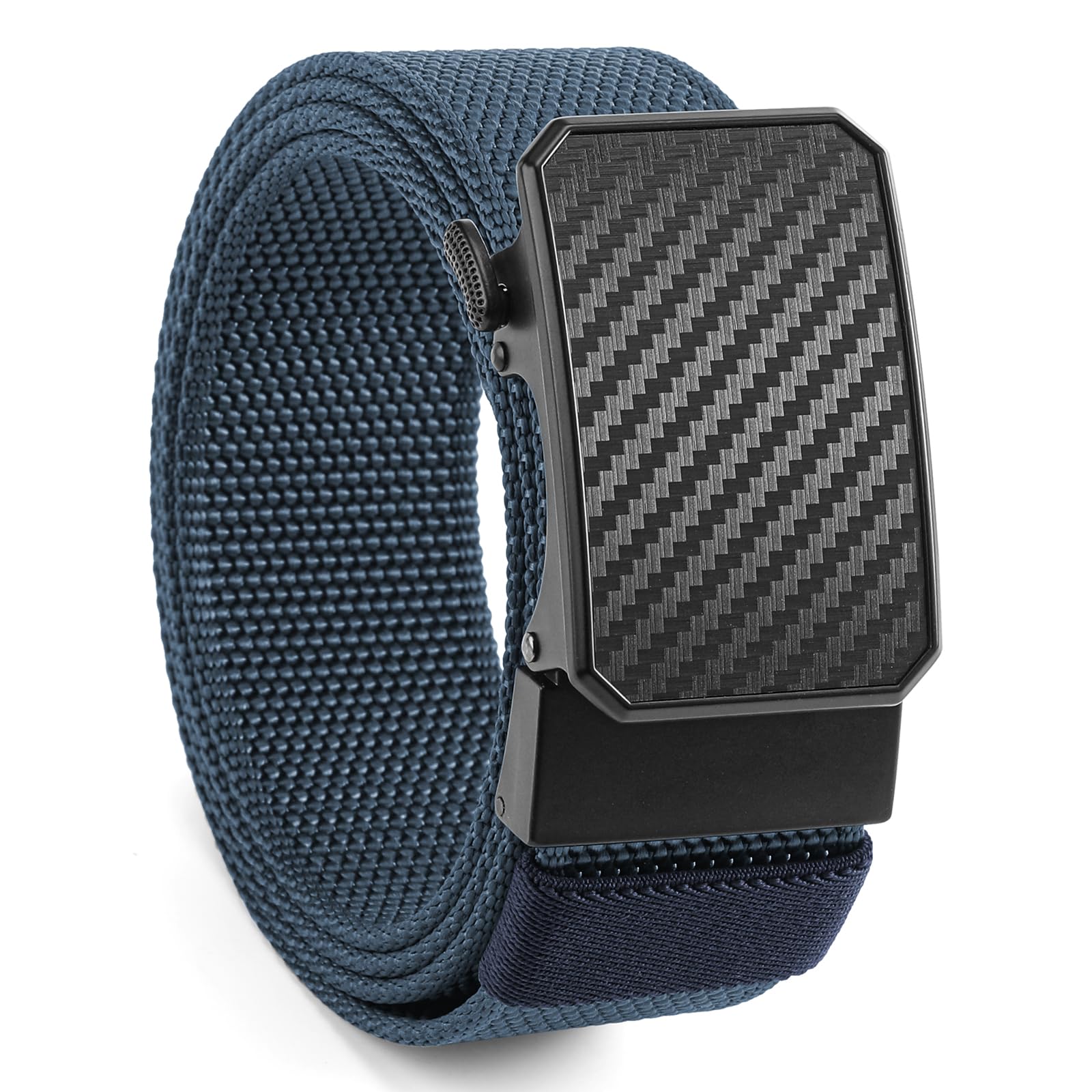 SENDEFN Nylon Ratchet Belts for Men, Golf Web Belt with Automatic Adjustable Buckle Casual Jeans