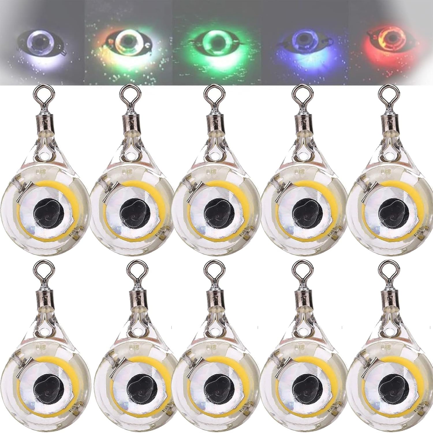 GTHFINE Led Fishing Lures Kit, Lighted Bait Flasher