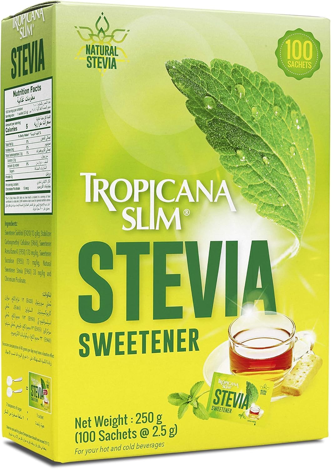 See full amazon price history chart for Tropicana Slim Stevia Made With Natural Stevia (100 Satchet) 250g Tropicana Slim Stevia Made With Natural Stevia (100 Satchet) 250g (B0CG3H93WK) Amazon Price History, Amazon Price Tracker