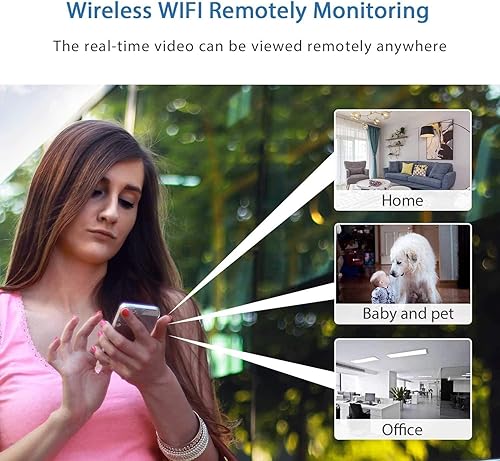 Miniatura 4 de Cámaras de seguridad ocultas Mini cámara espía 1080 p HD inalámbrica WiFi visión remota Tiny cámaras de vigilancia para el hogar interior al aire