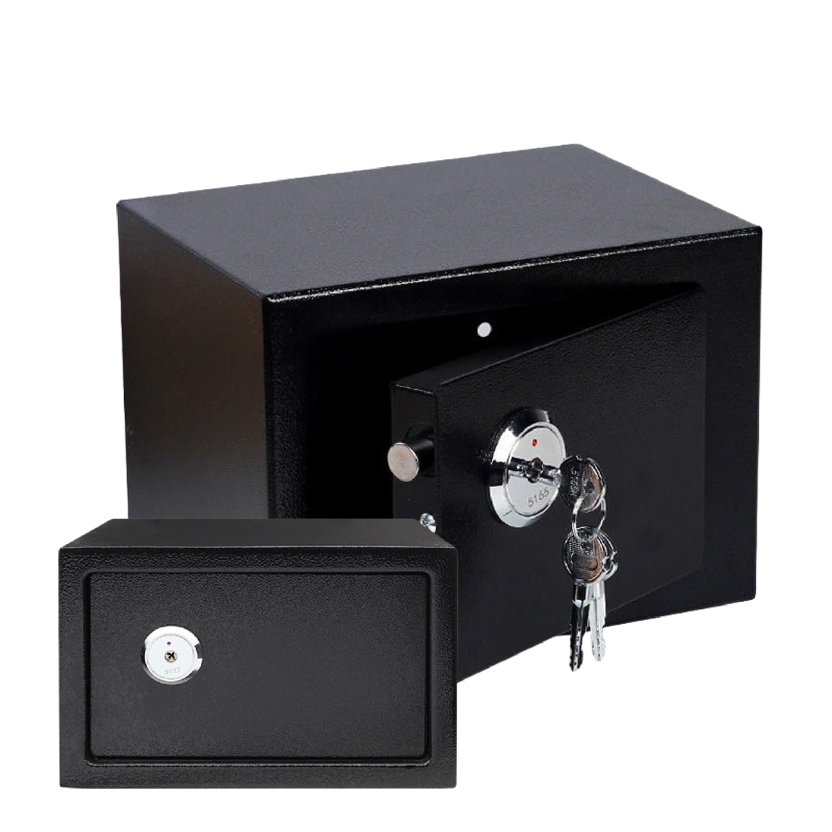 Safe Lock Box wite Keys, Steel Construction Money 4.6L Small Safe Box for Home, High Security Safe Home Office Money Cash Steel Safe for Homes Office