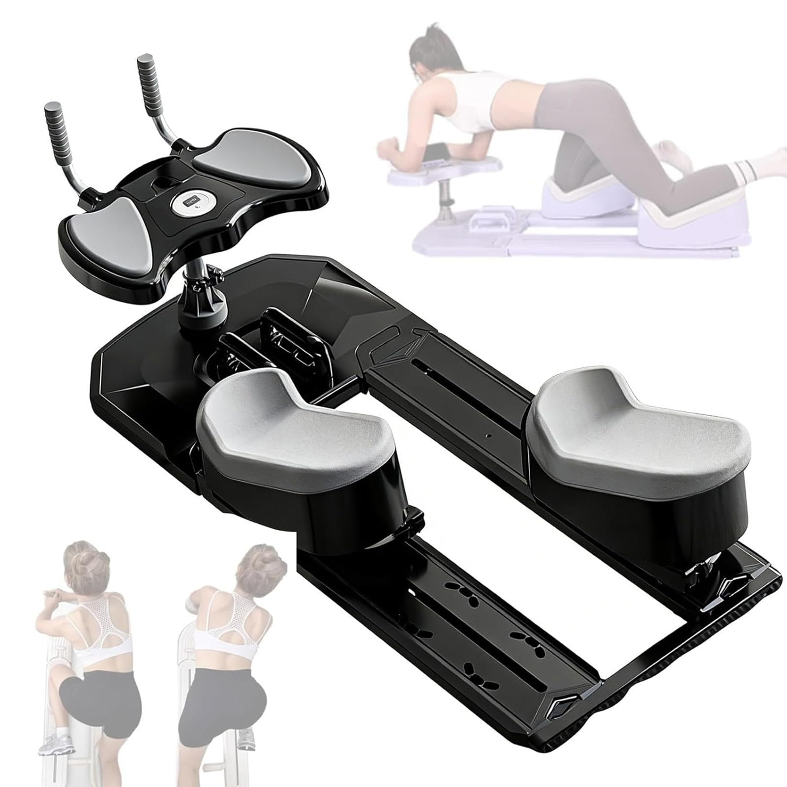 6-in-1 Crawling Training Machine, Spine Twisting Stretching Trainer Black