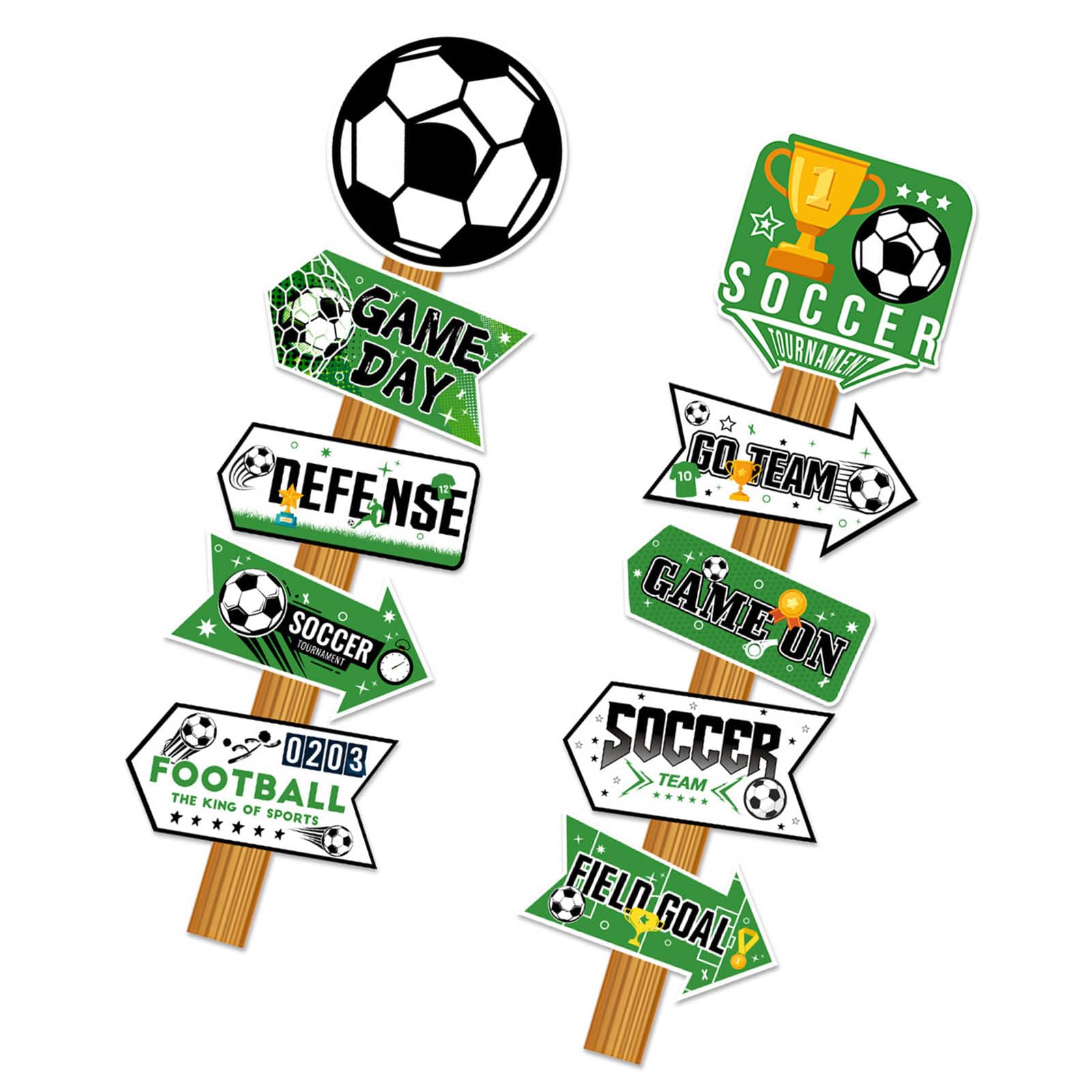 Event Directional Signs Welcome Yard Sign for Supporter Meetings and Group Activities Sports Themed Decorations