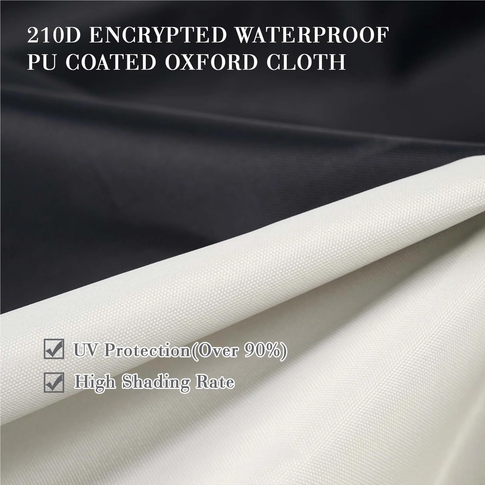 Fundas para jaula de pájaros para interiores y exteriores, para animales pequeños, privacidad y comodidad con panel superior extraíble, duradero, transpirable, impermeable (negro, 84 x 58 x