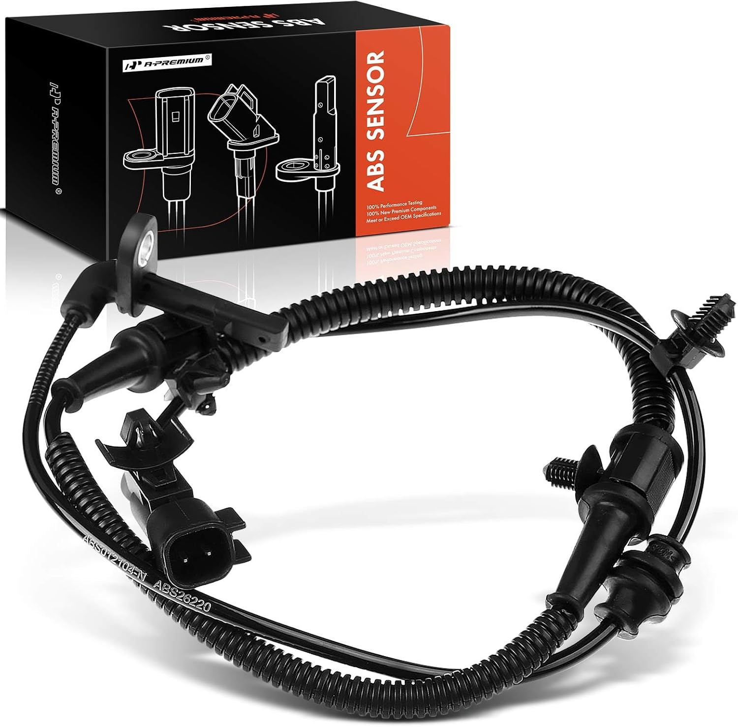 A-Premium ABS Wheel Speed Sensor Compatible with Buick, Cadillac & Saab Models - LaCrosse 2010-2015, Regal 2014-2015, XTS 2014-2015, 9-5 2011 - Front Driver or Passenger Side