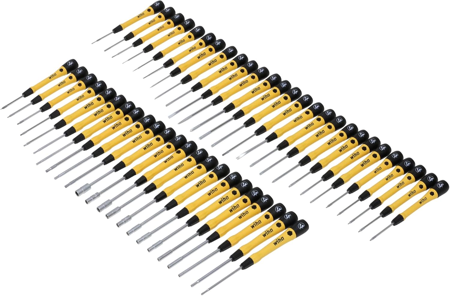 Wiha 92093 50 Piece Master Technician's ESD Safe PicoFinish Precision Screwdriver Bench Top Set