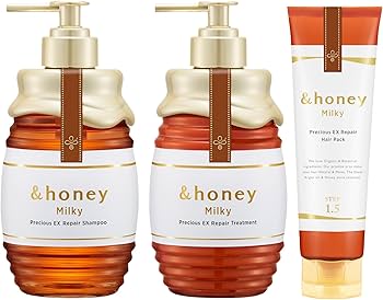 &honey Milky 限定デザイン シャンプー・トリートメントセット Amazon | &honey (アンドハニー) ミルキー プレシャスEX リペア