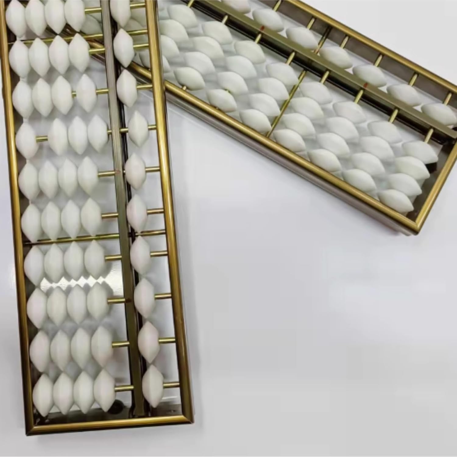 Math Abacus 2 Packs Abacus with Reset Button Calculator Counting Tool for School Office Educational Tools 13 Digit Arithmetic Counting Tool