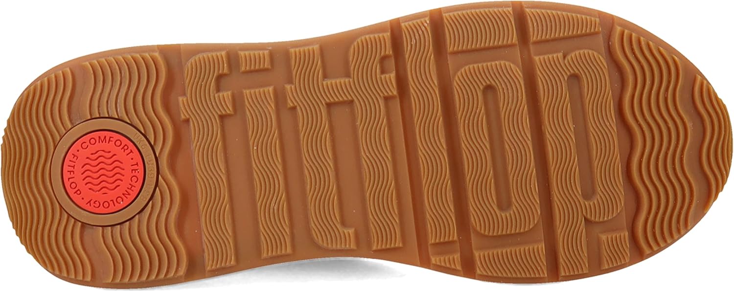 FitFlop F-Mode Leather/Suede Flatform Sneakers, Color: Black, Size: 8.5 (FR1-001-065) - Image 8