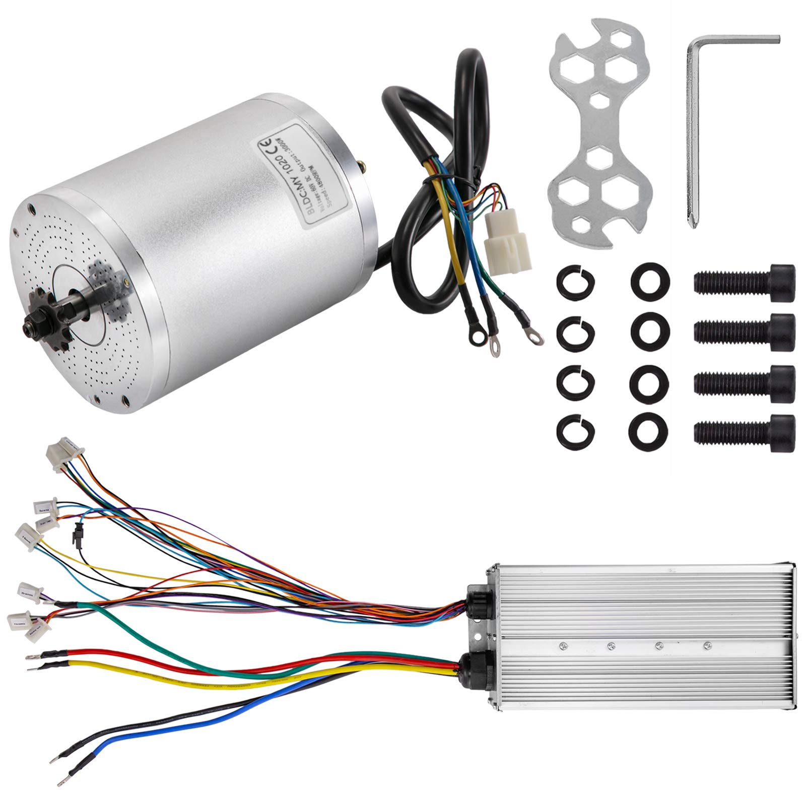 Buy VEVOR 3000W 60V Brushless DC Motor Go Kart with 4800 RPM High Speed