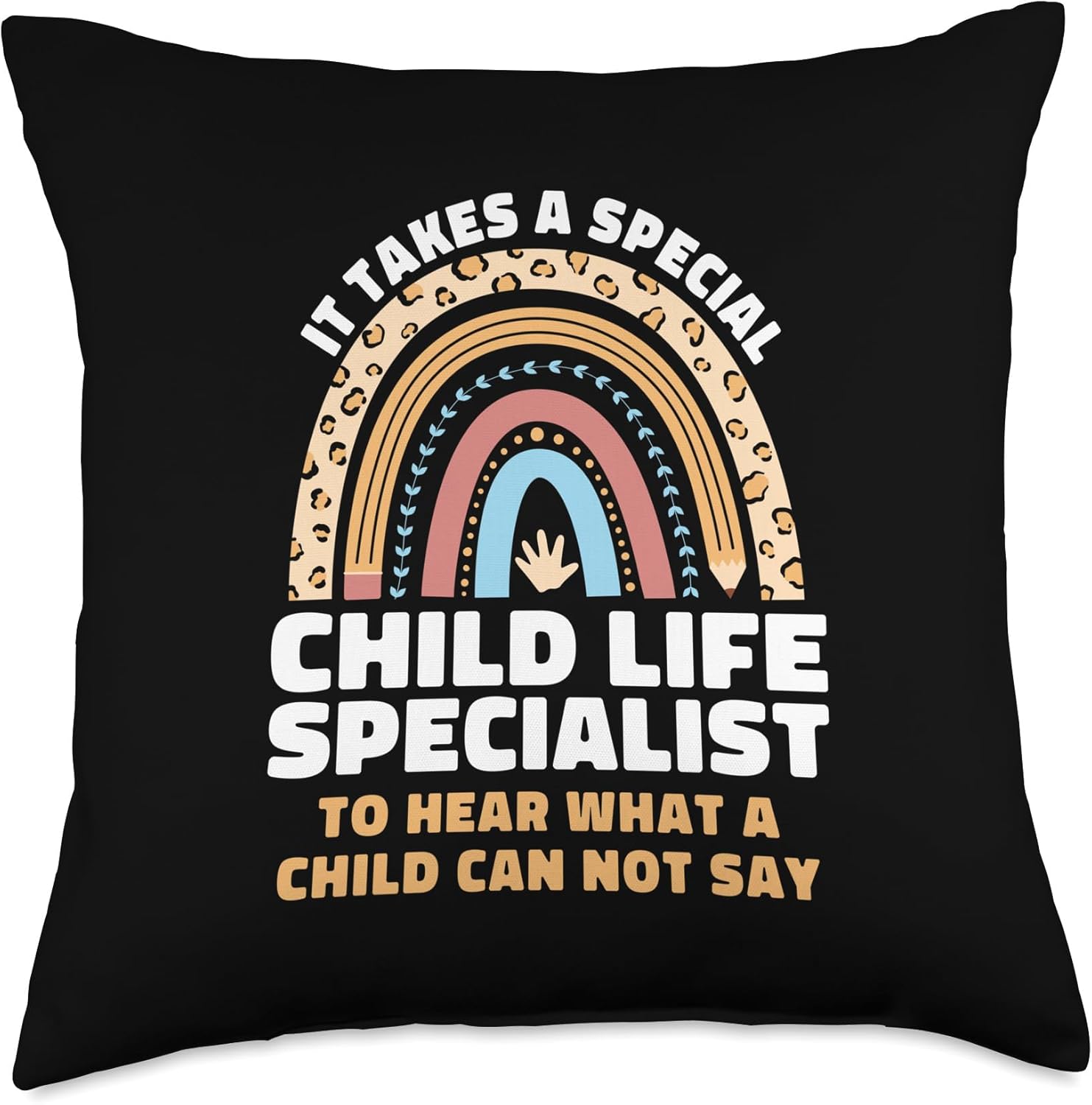 Hear What A Child Can Not Say - Special Teacher Throw Pillow