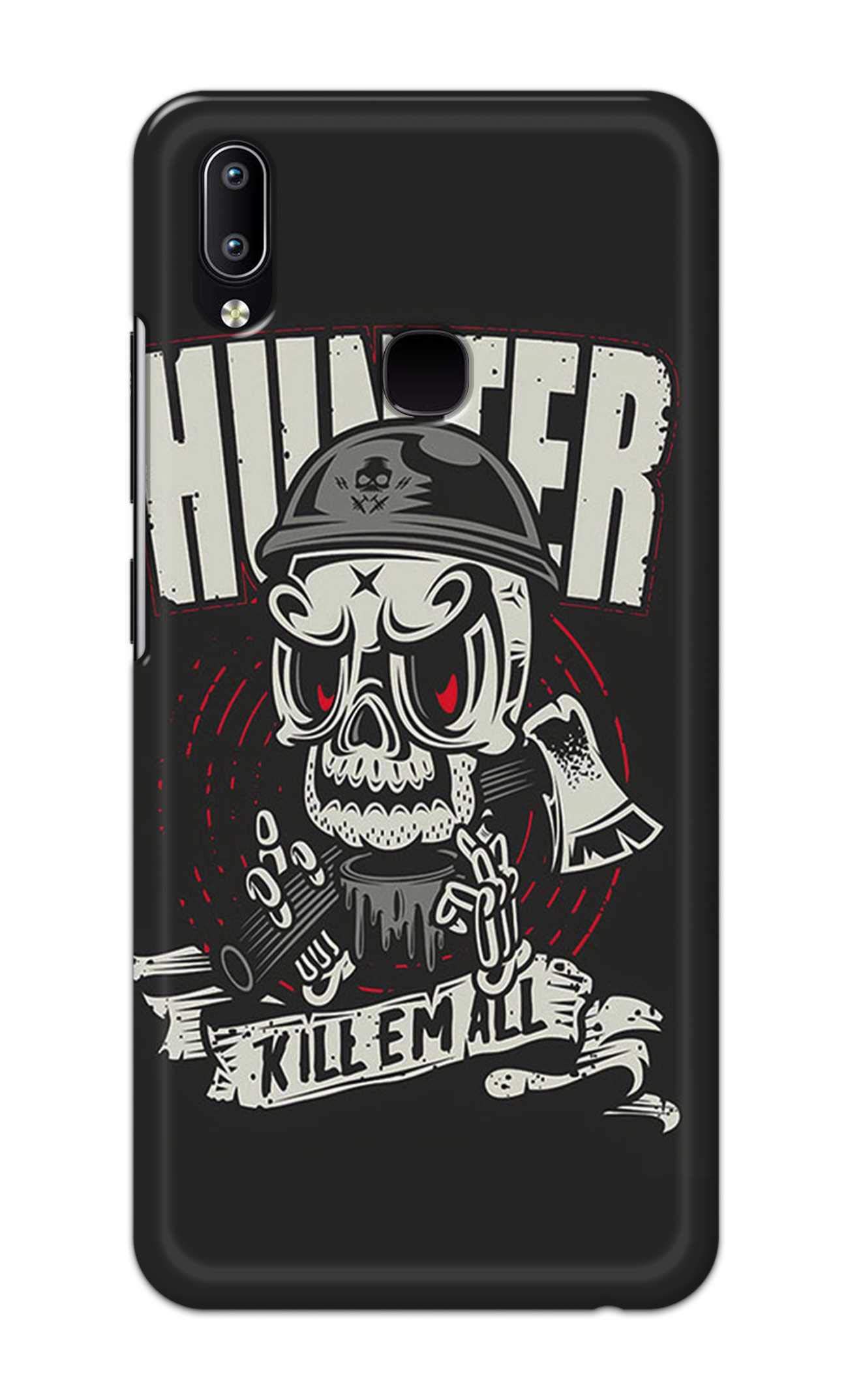 NalamiCases Skull Hunter Em All Hard Printed Designer Case for Vivo Y95 Back Cover DNL1092