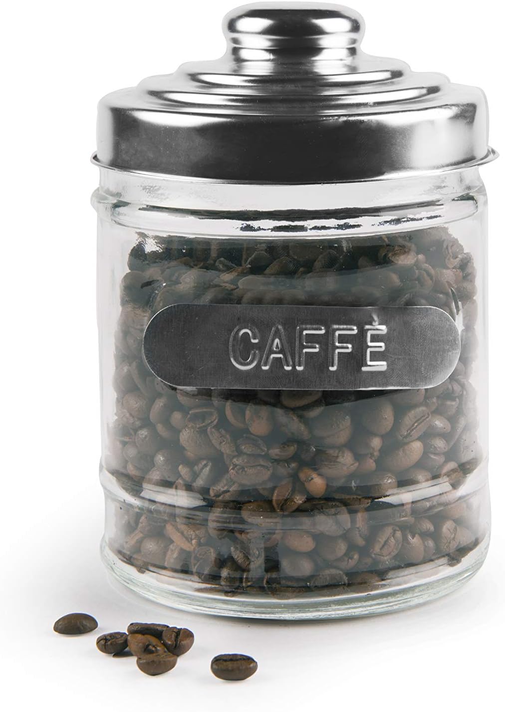 Excèlsa Round Coffee Jar W/Aluminium Top 10X13