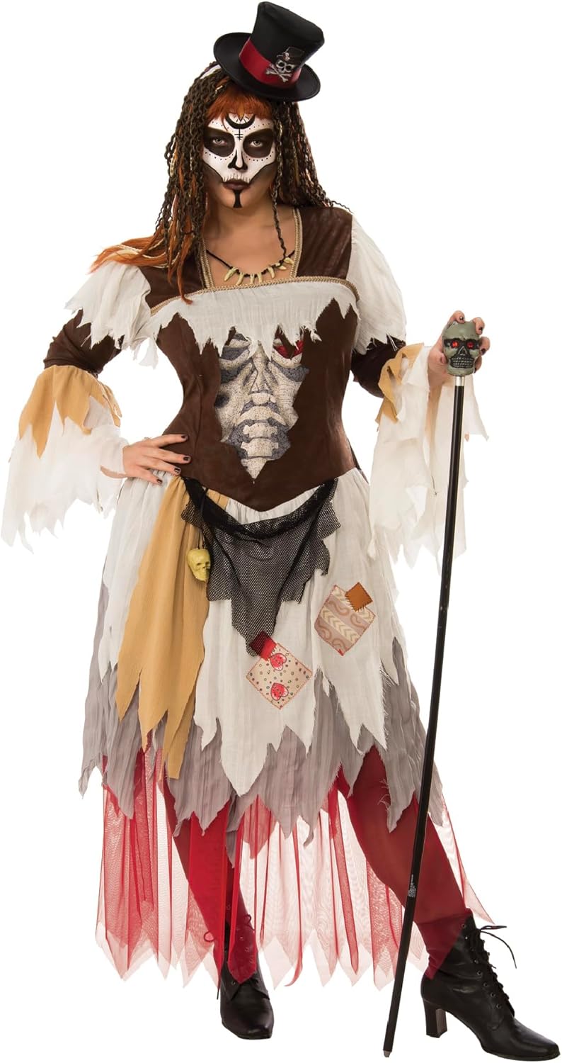 Bristol Novelty Multicolor Conjure Woman Costume Set for Adult - (Large Size) - Perfect Halloween Dress-Up Outfit