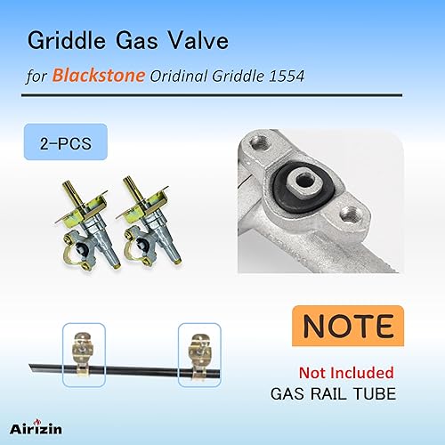 Miniatura 2 de Piezas de repuesto Válvula de quemador de plancha para parrilla de gas Blackstone 36 1554, para piezas de parrilla Blackstone válvula de gas de