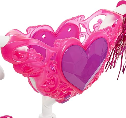 Miniatura 11 de Huffy Disney Girls' Bikes, 12/16 Inch Sizes, Ages 3+ Years Old, Disney Princess, Minnie Mouse, Frozen Bicycles, Characters, Removable Training Rosado